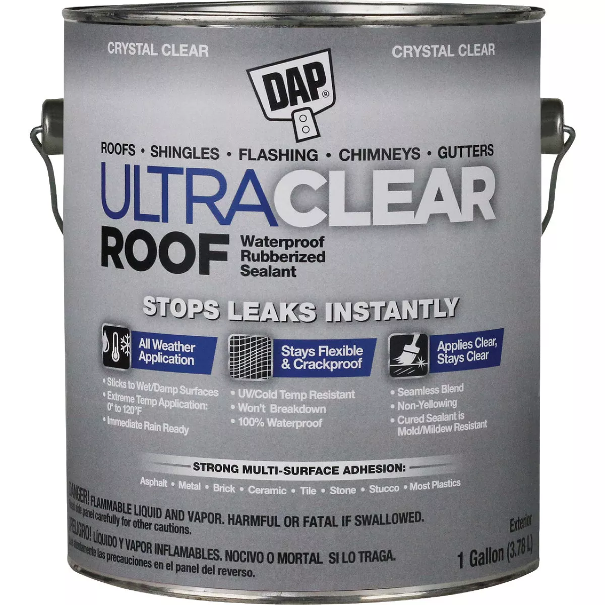 Dap Ultra Clear Roof 1 Gal. Waterproof Rubberized Roof Sealant