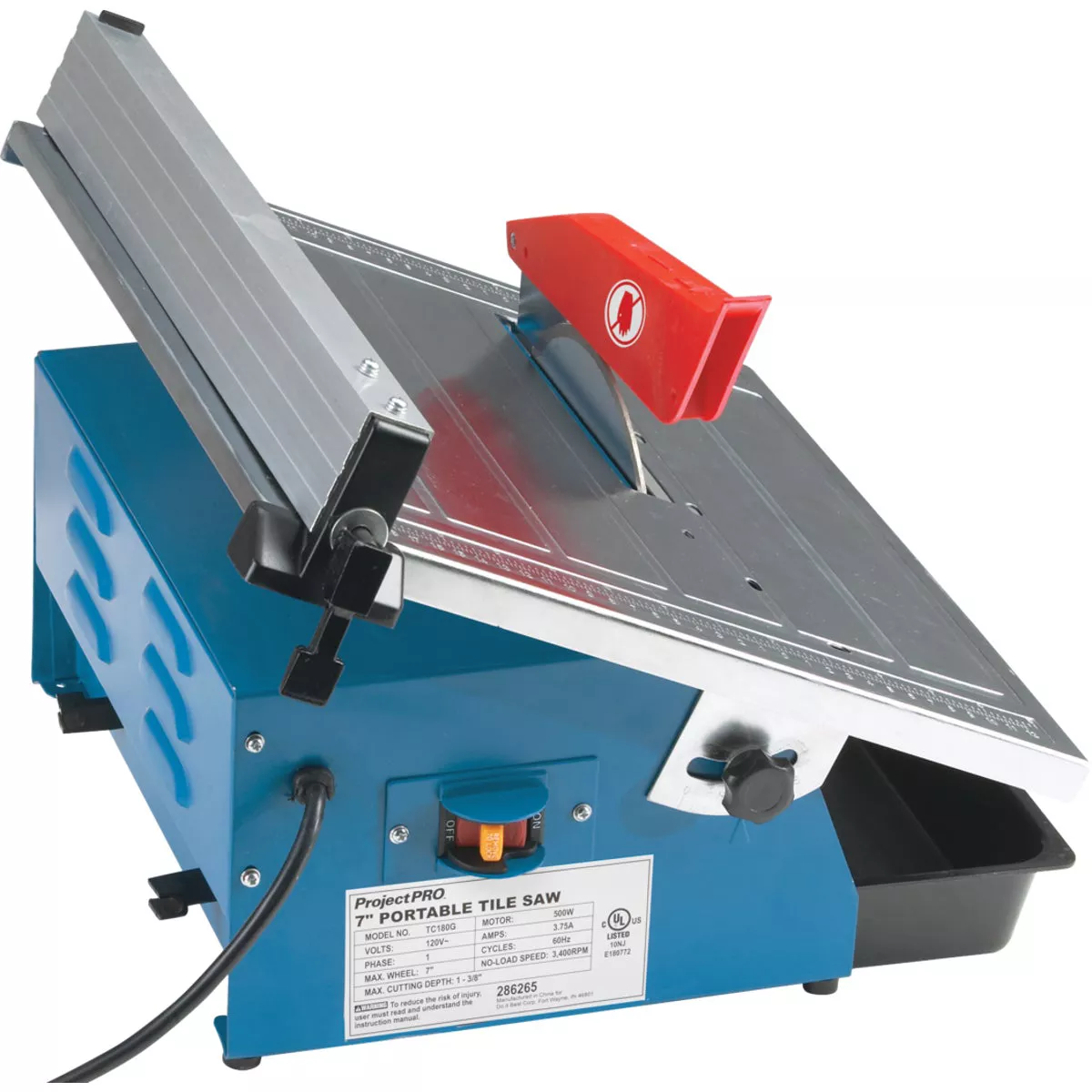 Project Pro 7 In. Portable Tile Saw - photo 8
