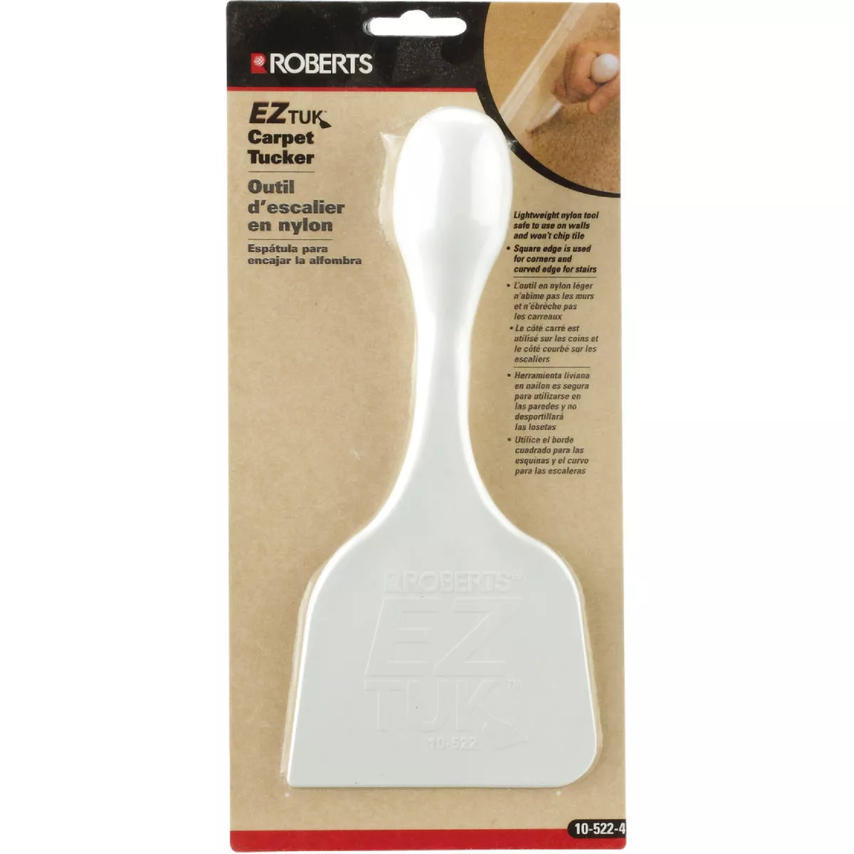 Roberts Safe Tuk 3-1/2 In. W. x 8 In. L. Nylon Carpet Tucking Tool - photo 2