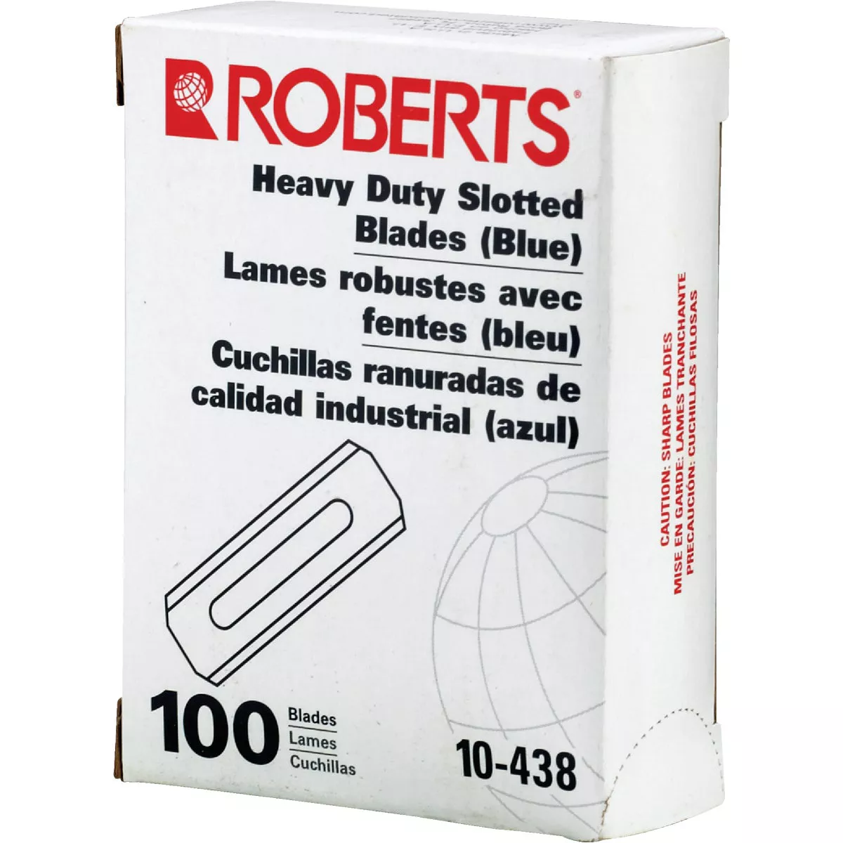 Roberts Heavy-Duty Double Edge Slotted 2-1/4 In. Carpet Knife Blade (100-Pack) - photo 2