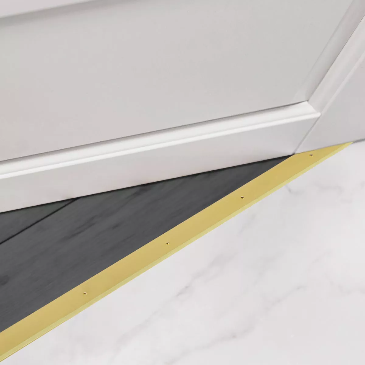 M-D Building Products 1-3/4 In. x 1/8 In. x 36 In. Gold Aluminum Flat Profile Threshold for Interior Doorways - photo 5