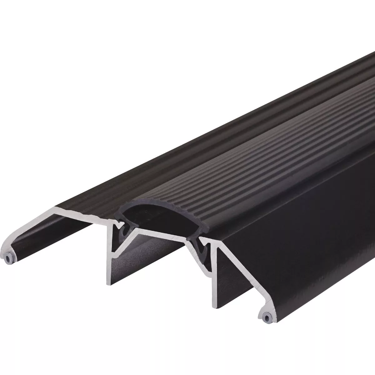 M-D Building Products 3-3/4 In. x 1-1/8 In. x 36 In. Brown Aluminum and Vinyl Heavy-Duty High-Profile Threshold - photo 2