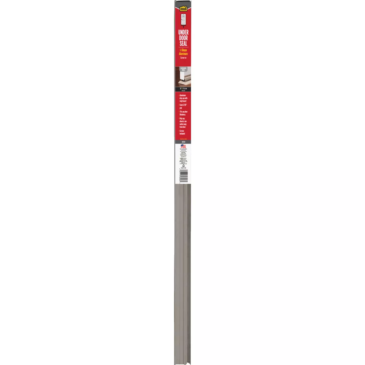 M-D Building Products 1.75 In. W. x 1.625 In. H. x 36 In. L. Aluminum Silver Door Bottom - photo 2