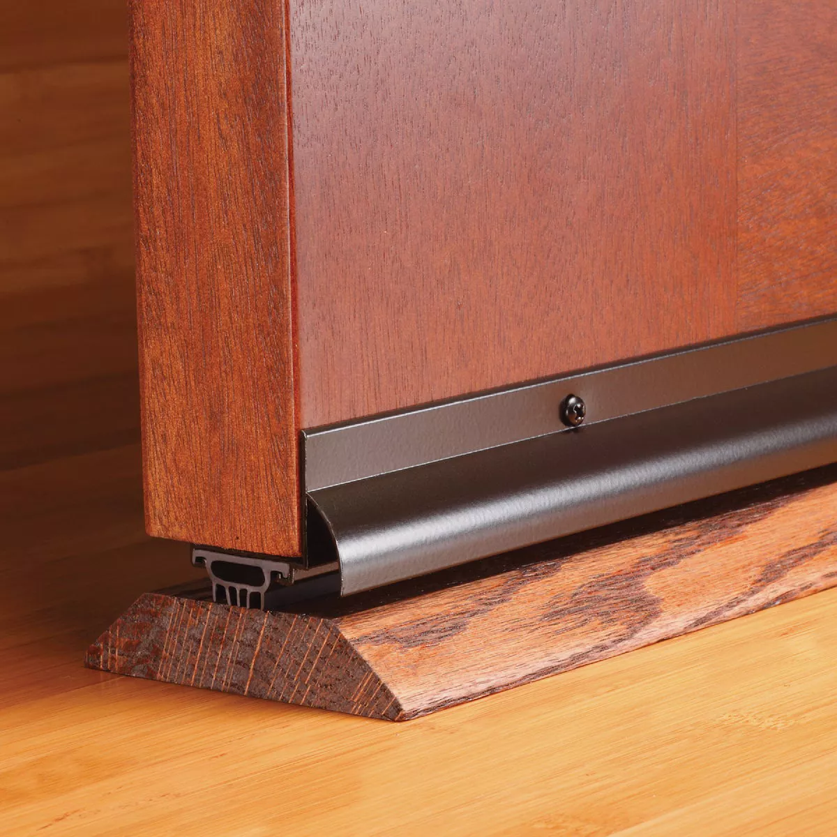 M-D Building Products 1.75 In. W. x 1.625 In. H. x 36 In. L. Aluminum Brown Door Bottom - photo 6