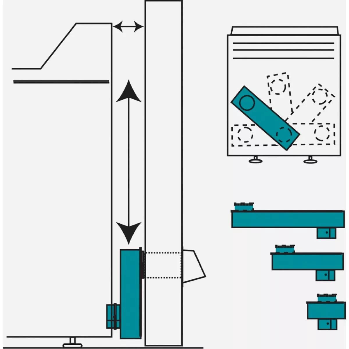 Builders Best 0 In. to 18 In. Adjustable Dryer Vent Periscope - photo 3