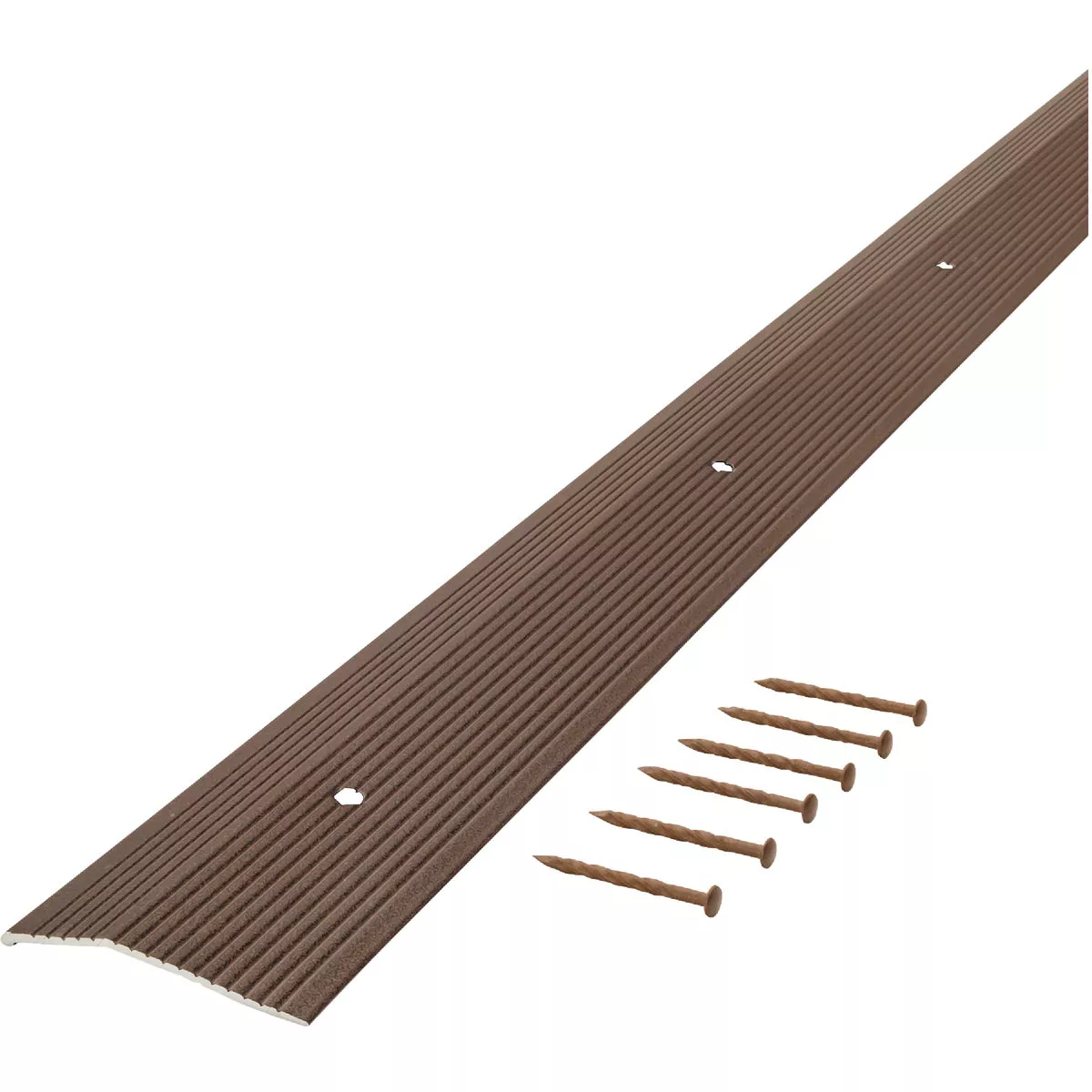 M-D Building Products 2 In. X 72 In. Forest Brown Aluminum Carpet Trim with Screw Nails - photo 4
