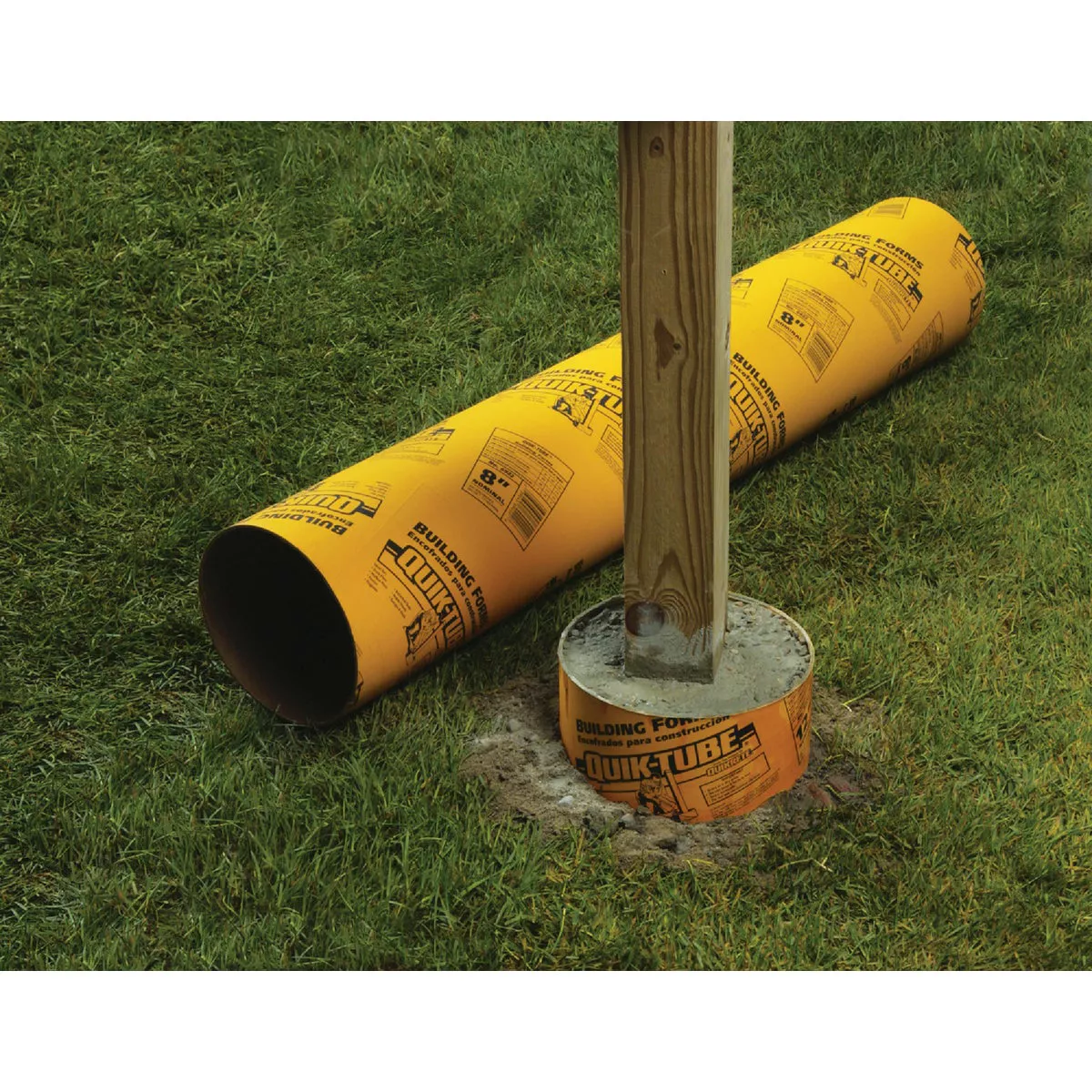 Quikrete Quik-Tube Rigid Fiber 8'' x 4' Concrete Form Tube - photo 2