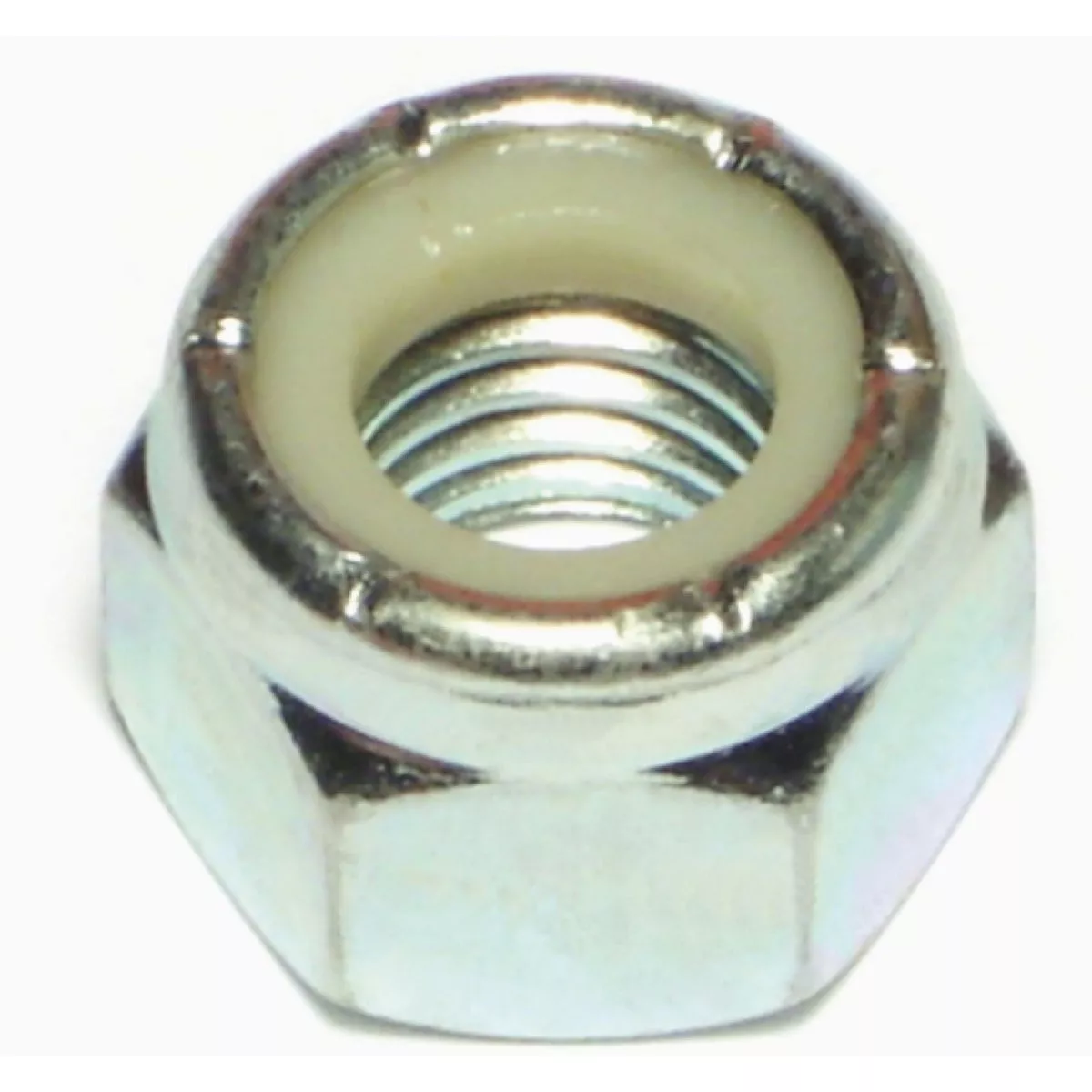 Midwest Fastener 9/16 In.-18 Zinc Plated Grade 2 Steel Fine Thread Nylon Insert Lock Nuts (8 Ct.)