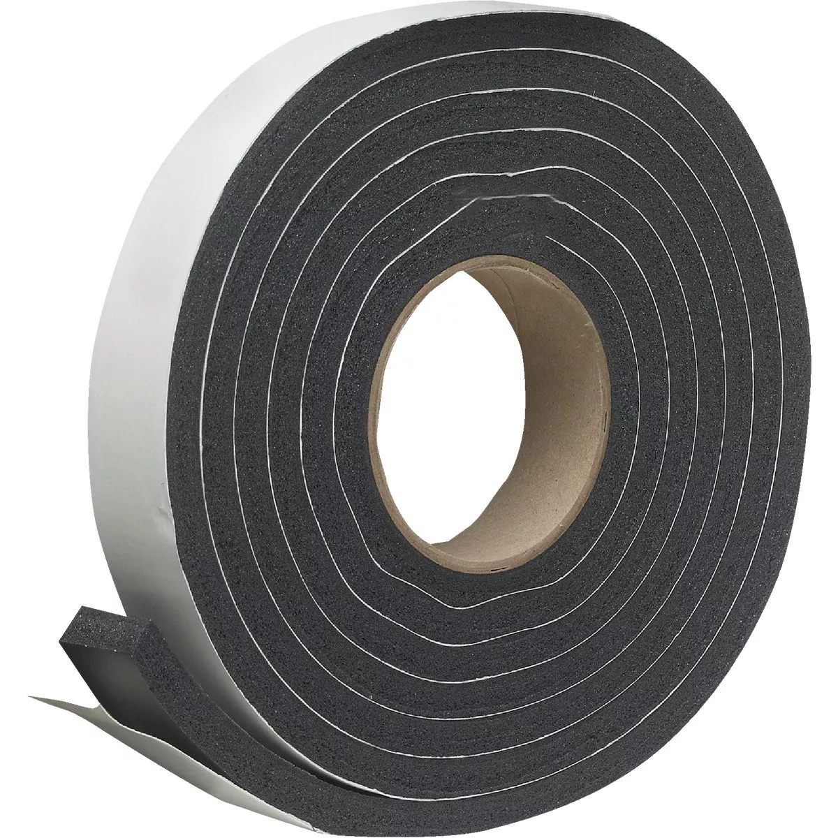 Do it Best 1-1/4 In. W x 7/16 In. T x 10 Ft. L Black Rubber Foam Weatherstrip Tape - photo 3