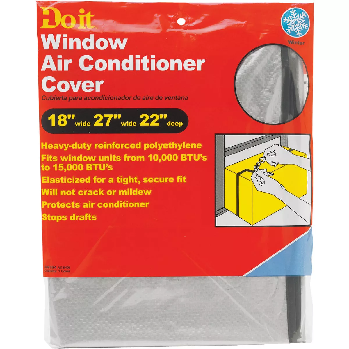 Do it 18 In. x 27 In. x 22 In. 6 mil Rectangle Air Conditioner Cover - photo 2