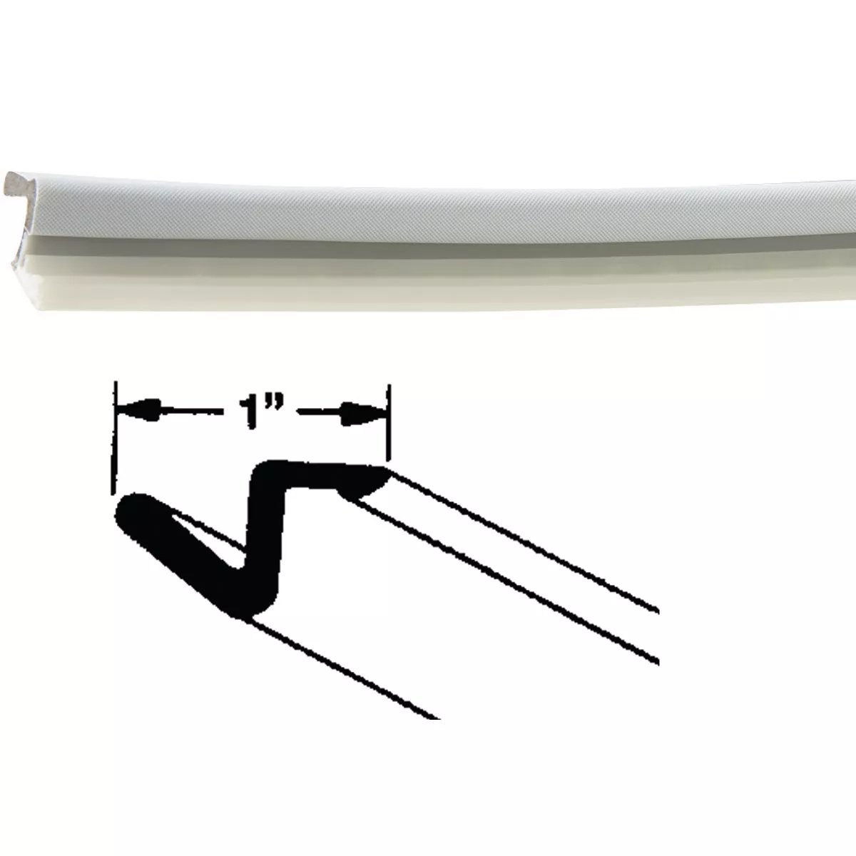 Frost King 7 Ft. 1 In. White Door Gasket