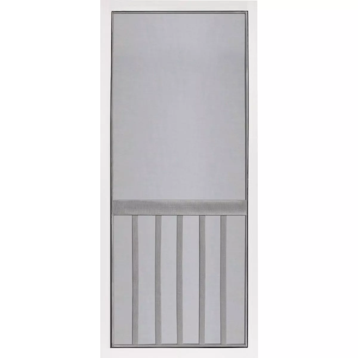 Screen Tight 5-Bar 36 In. W x 80 In. H x 1 In. Thick White Vinyl Screen Door - photo 2