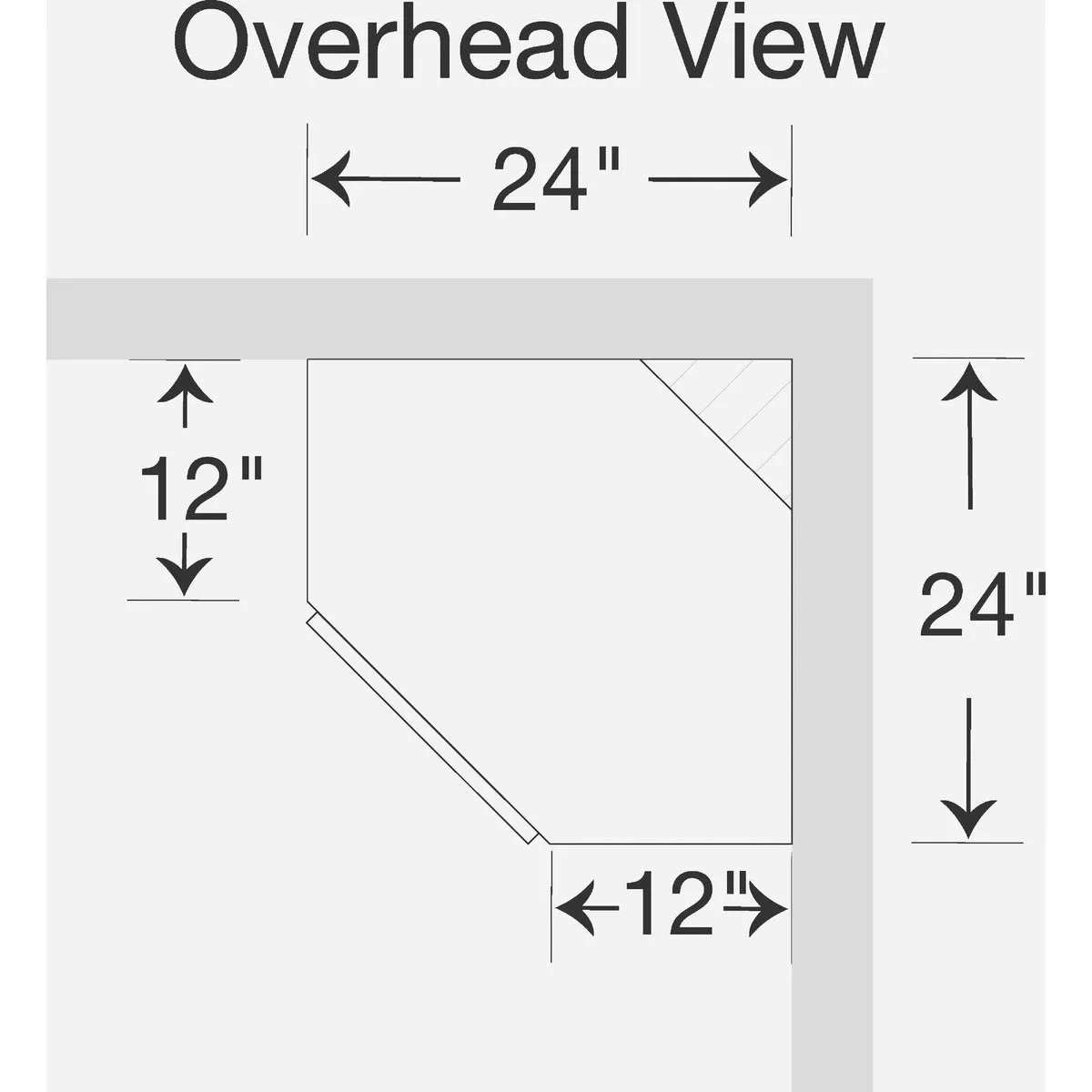 Continental Cabinets Andover Shaker 24 In. W x 12 In. D x 30 In. H White Thermofoil Corner Wall Kitchen Cabinet - photo 4