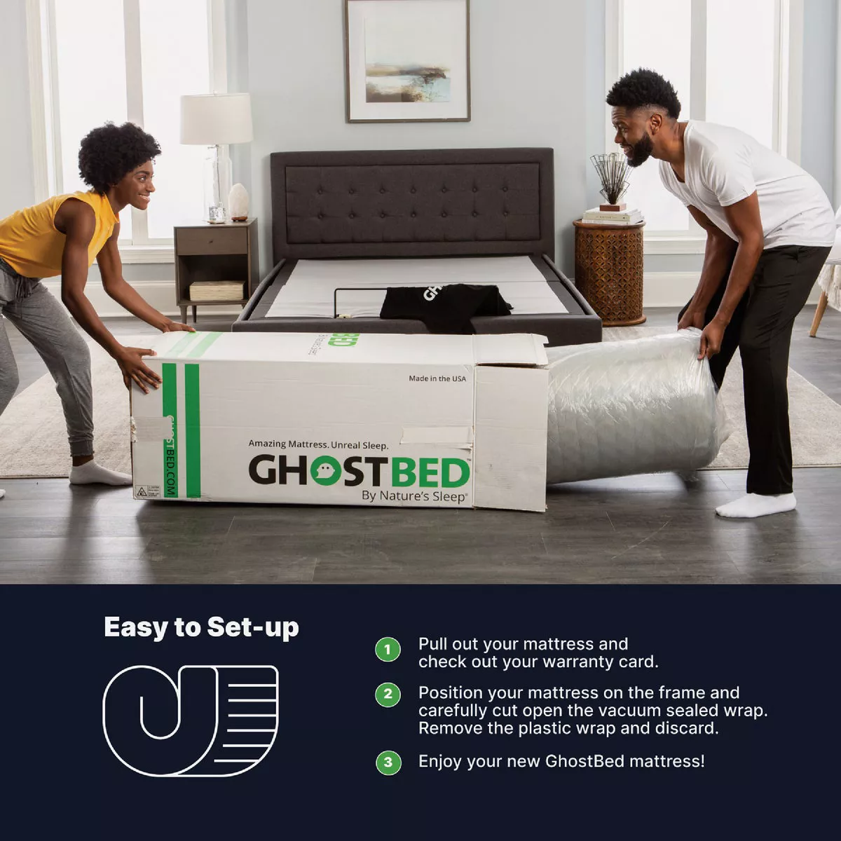 GhostBed Essential Queen Gel Memory Foam Mattress - photo 3