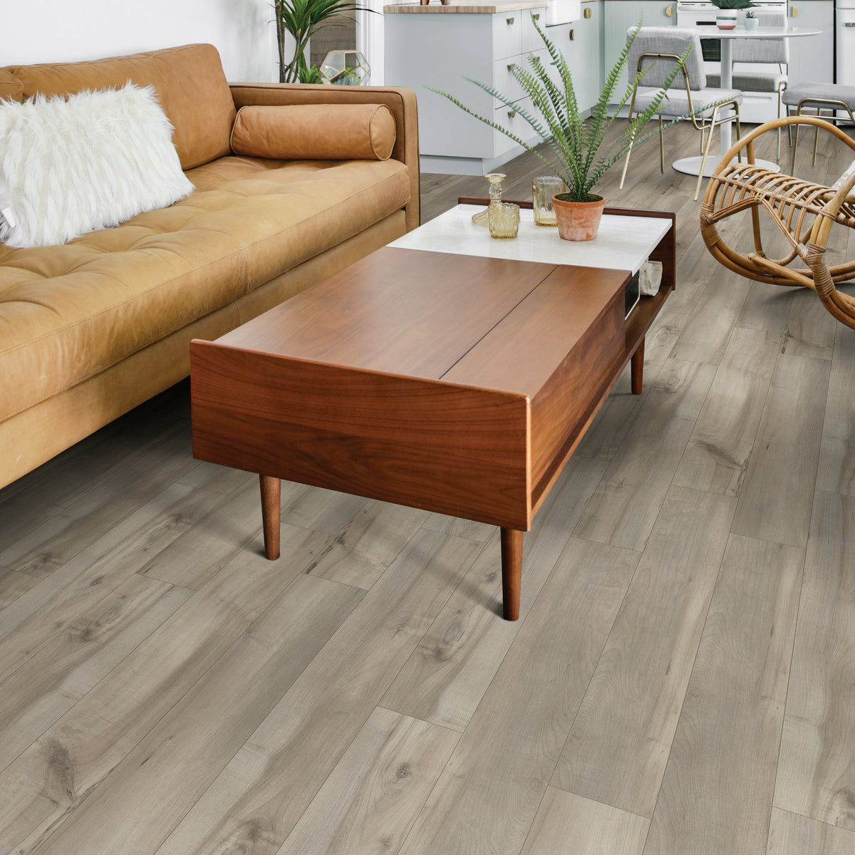 Shaw Floorte Pro Paladin Plus Sea Glass 7 In. W x 48 In. L Vinyl Rigid