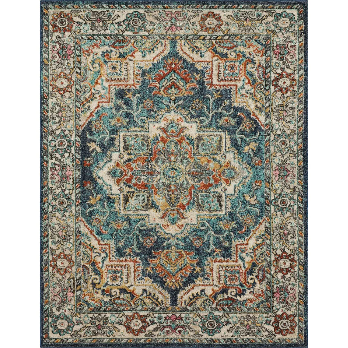 Mohawk Home Cairn Blue 23 In. x 96 In. Runner