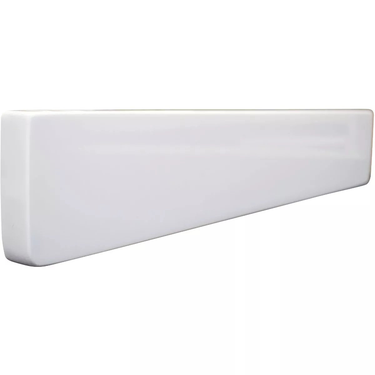 Modular Vanity Tops 3 1/2 In. H x 18 In. L Solid White Cultured Marble Side Splash, Universal