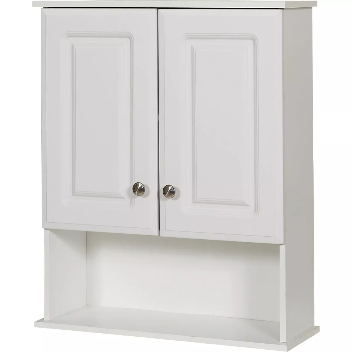 Zenith Zenna Home White 23 In. W x 8-1/4 In. D x 28 In. H Wall Bath Cabinet
