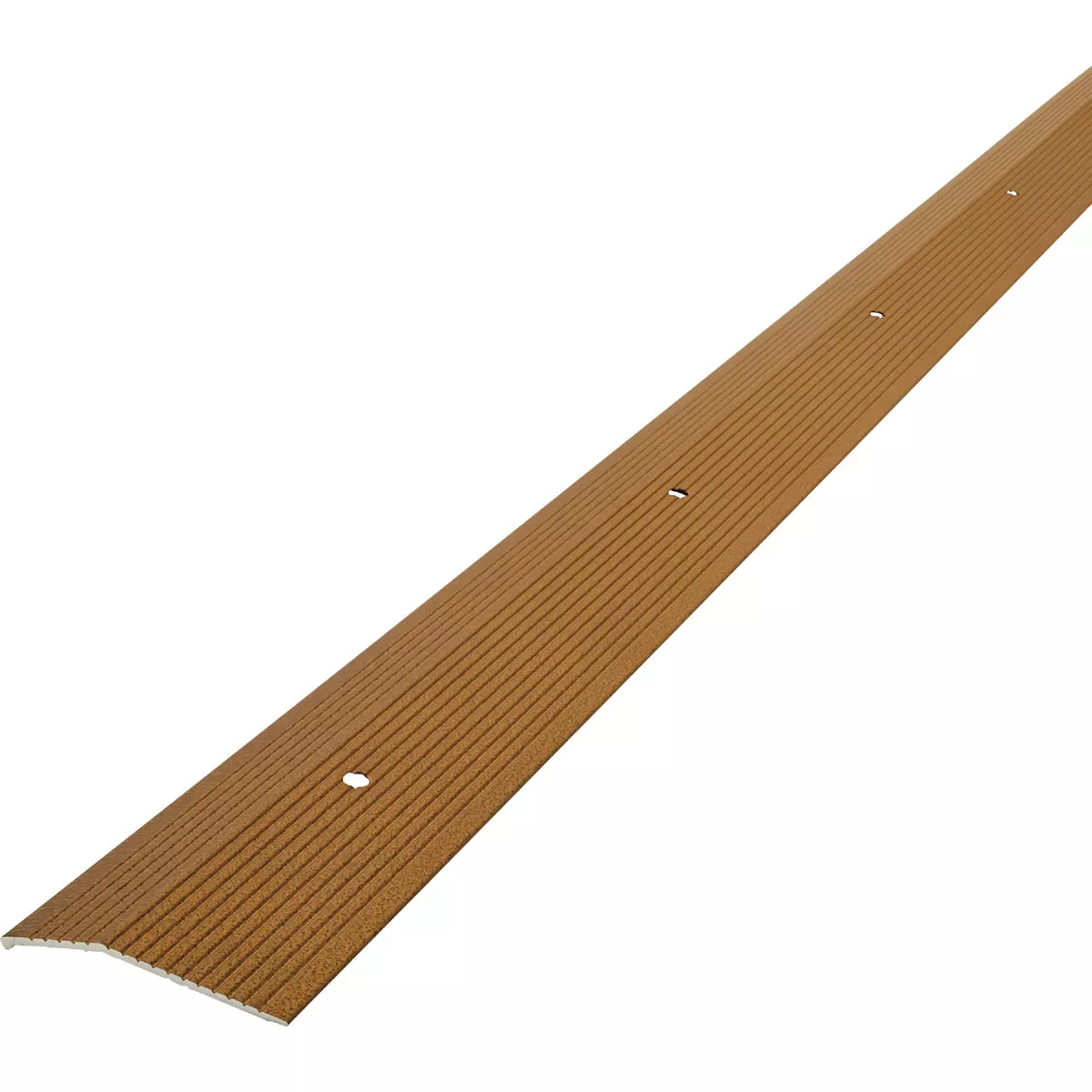 MD 2 In. X 36 In. Antique Brass Aluminum Carpet Trim with Screw Nails