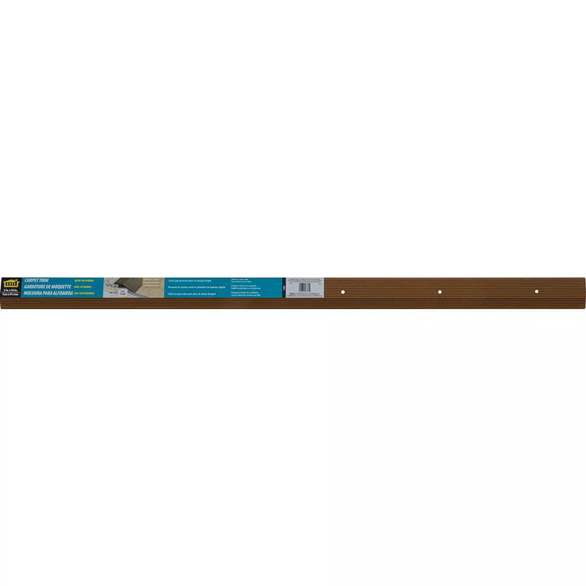 M-D Building Products 2 In. X 36 In. Antique Brass Aluminum Carpet Trim with Screw Nails - photo 2
