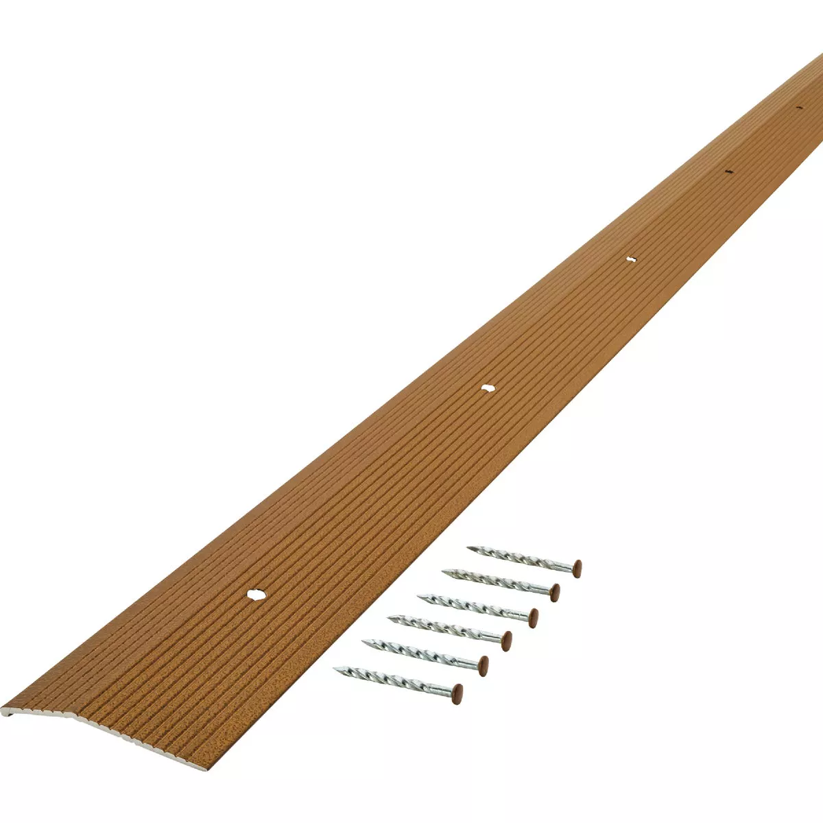 M-D Building Products 2 In. X 36 In. Antique Brass Aluminum Carpet Trim with Screw Nails - photo 4
