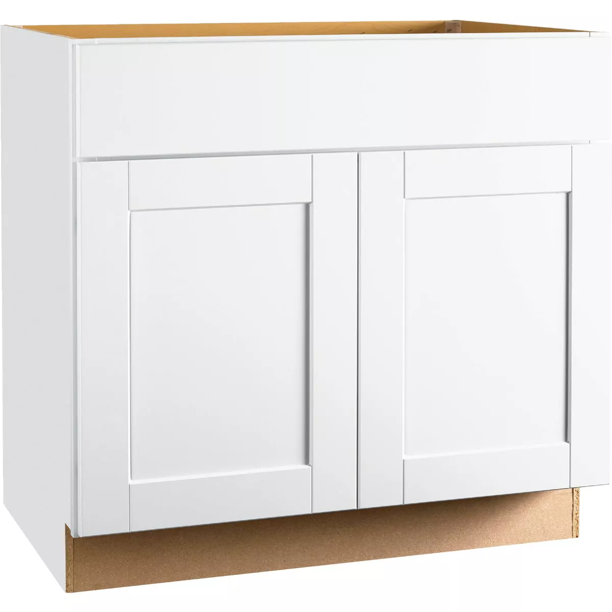 Continental Cabinets Andover Shaker 36 In. W x 34-1/2 In. H x 21 In. D White Vanity Sink Base