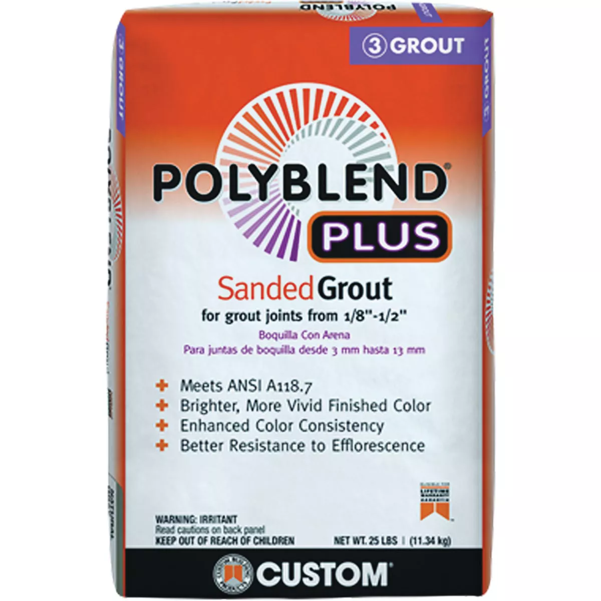 Custom Building Products PolyBlend PLUS 25 Lb. Charcoal Sanded Tile Grout - photo 2