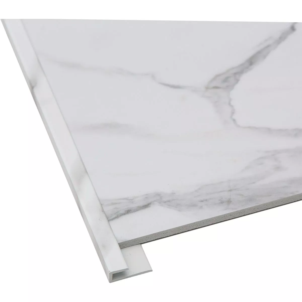 Palisade Carrara Marble 94 In. Waterproof J-Trim - photo 2
