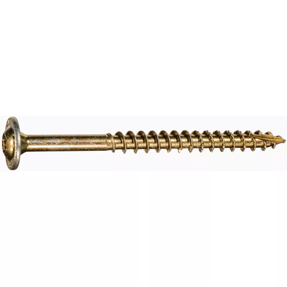 Midwest Fastener SaberDrive 5/16 In. x 3-1/2 In. Yellow Zinc Construction Lag Screws Box (35 Ct.)-