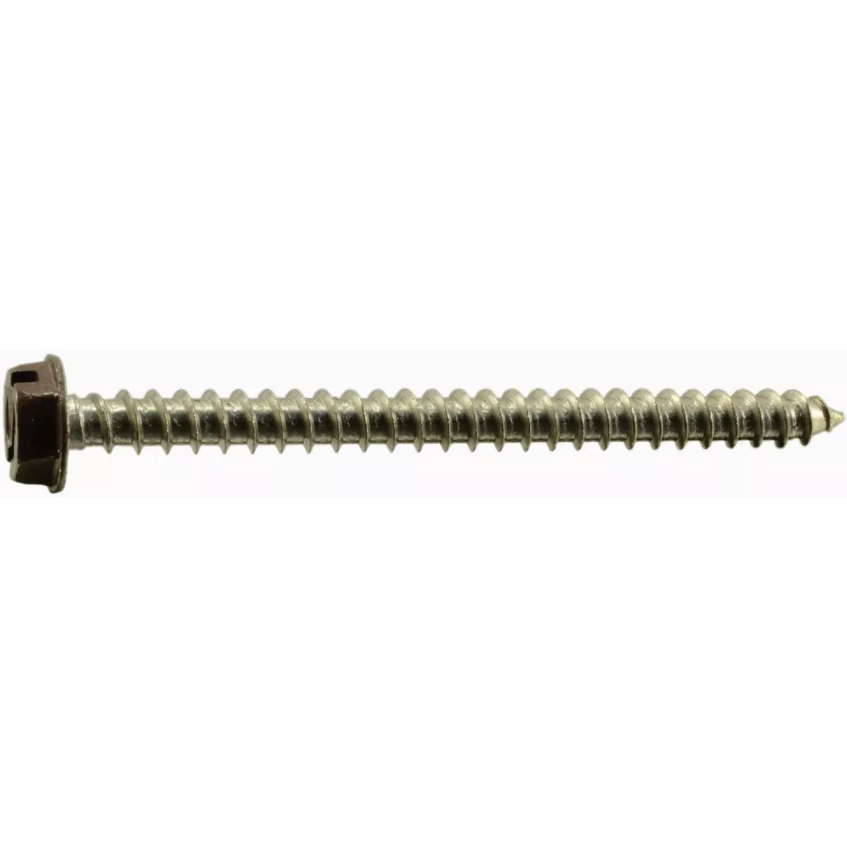 Midwest Fastener #10 x 2-1/2 In. Brown Painted 18-8 Stainless Steel Hex Washer Head Sheet Metal Screws (8 Ct.)