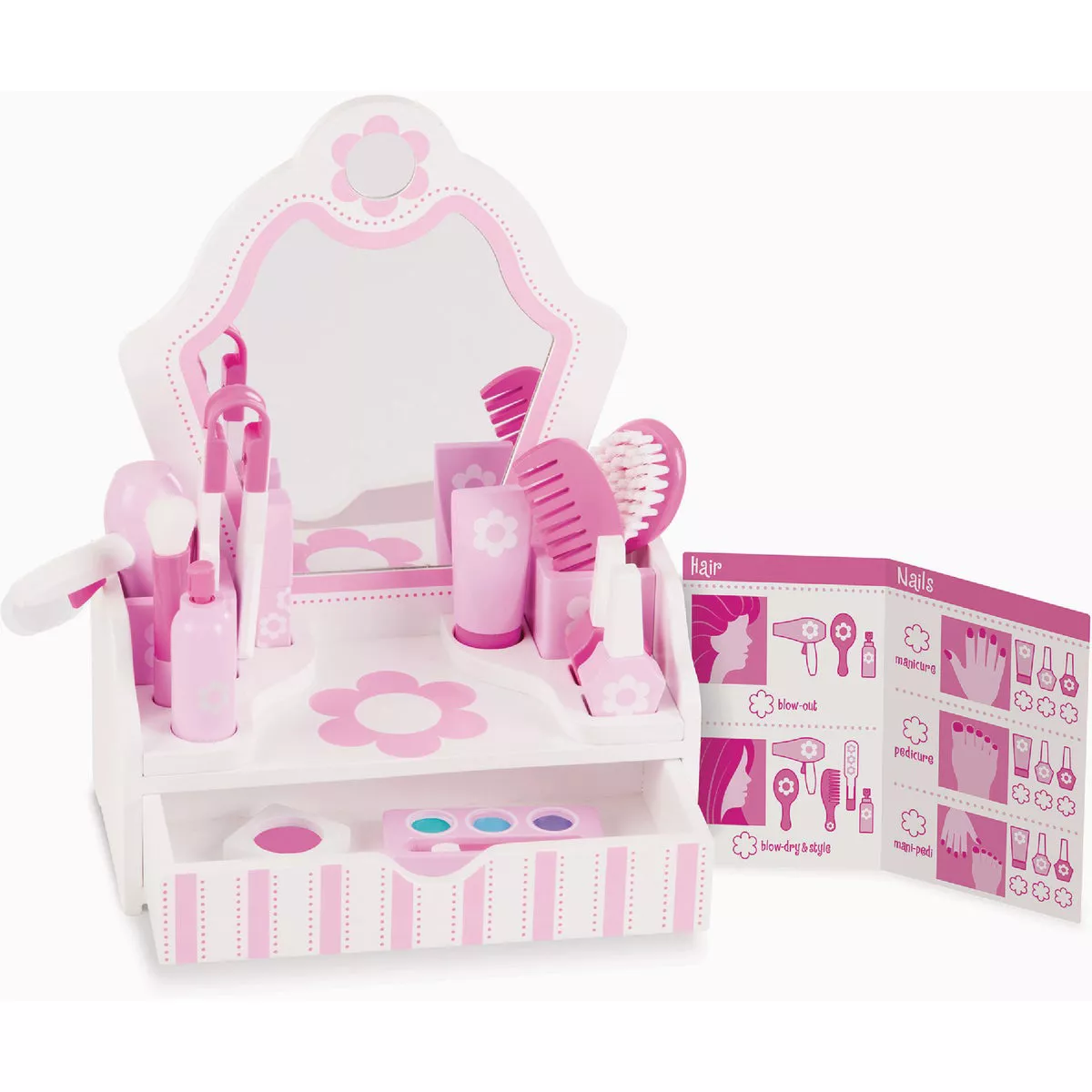 Melissa & Doug Wood Beauty Salon Play Set