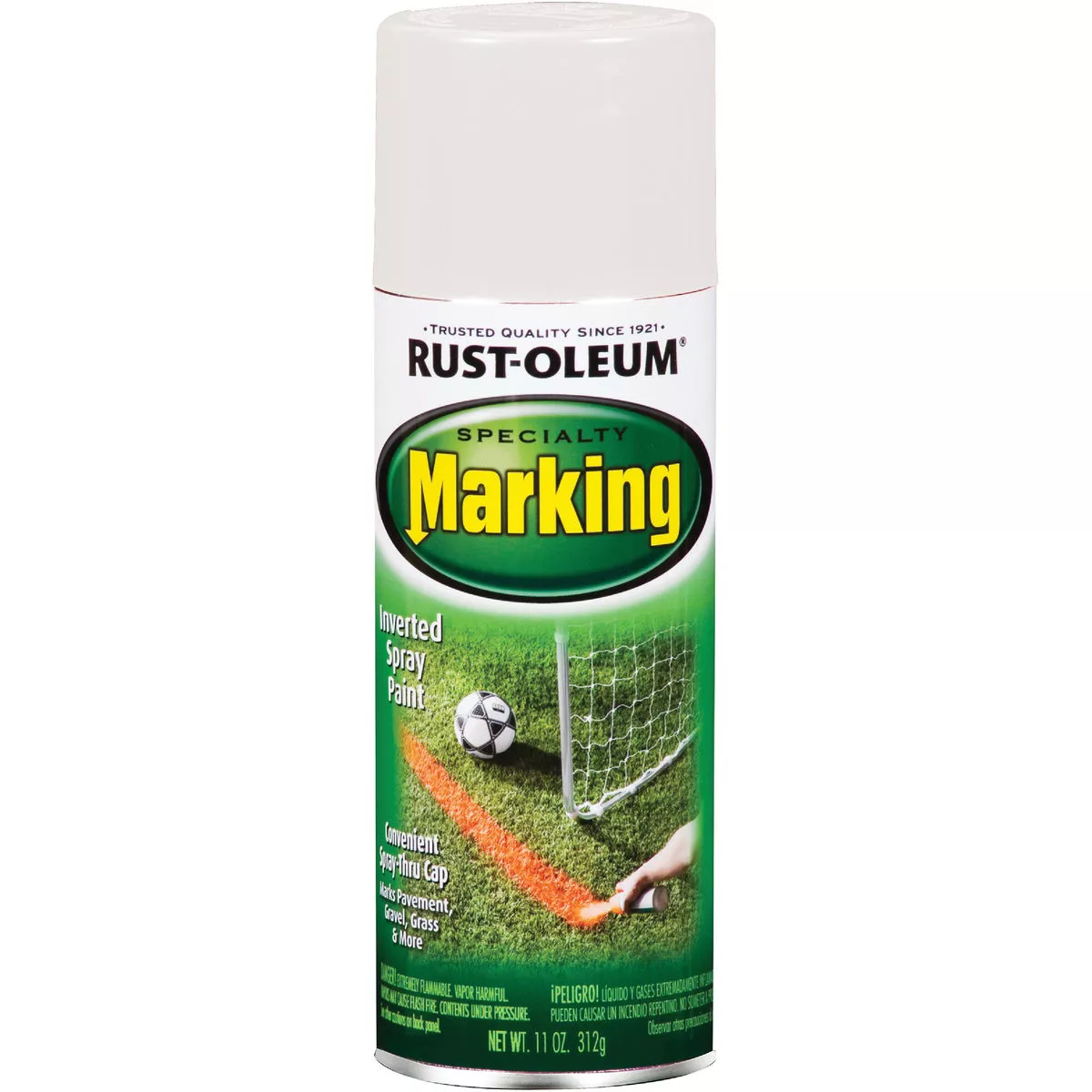 Rust-Oleum White 11 Oz. Inverted Specialty Marking Spray Paint