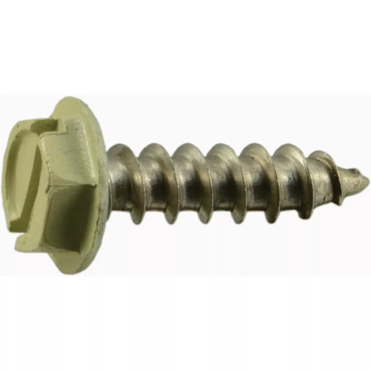 Midwest Fastener #10 x 3/4 In. Beige Painted 18-8 Stainless Steel Hex Washer Head Sheet Metal Screws (1 Ct.)-