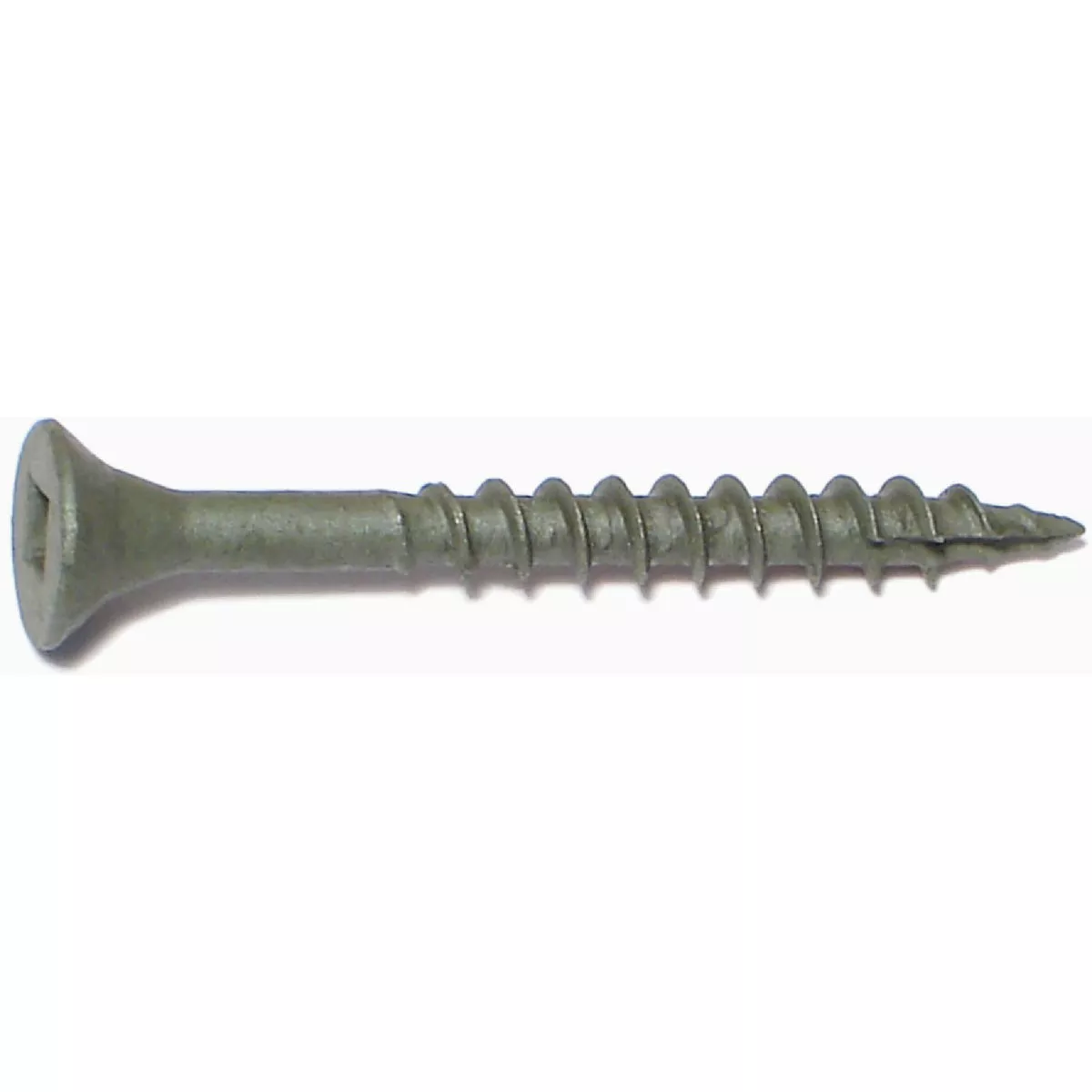 Midwest Fastener #7 x 1-5/8 In. Green XL1500 Coated Steel Square Drive Bugle Head Deck Deck Screws