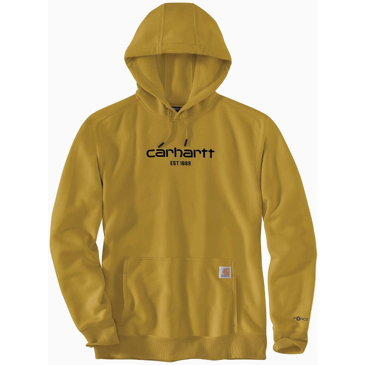 Carhartt Force Men s 2XL Tall Golden Haze Lightweight Logo Graphic Pullover Hooded Sweatshirt Relaxed Fit Do it Best