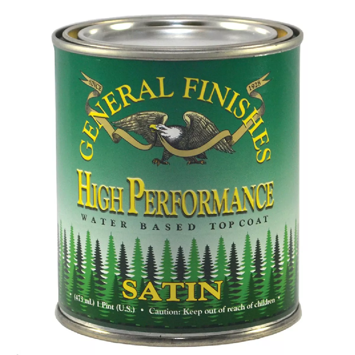 General Finishes High Performance Satin Interior Polyurethane, Pt., 196-592-