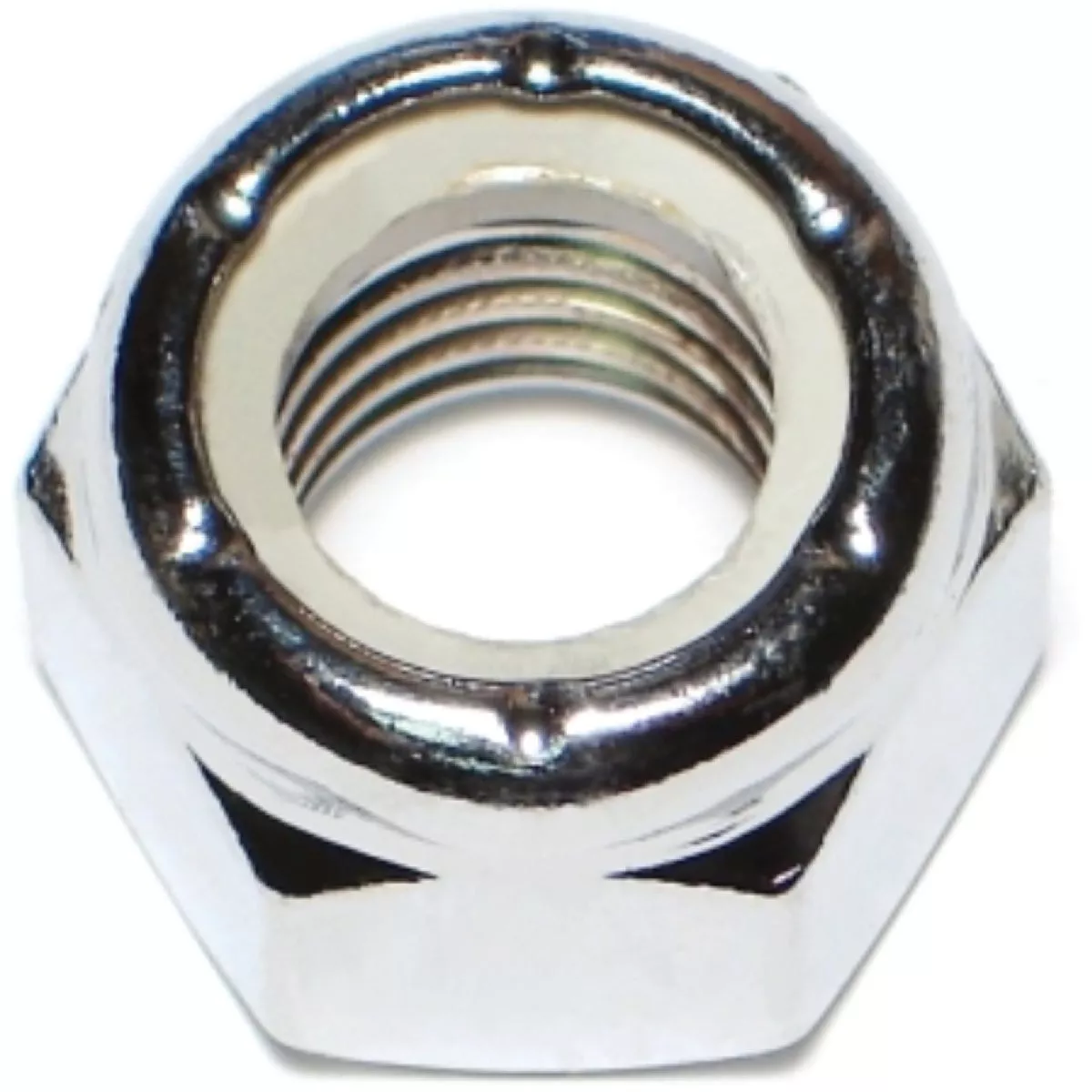 Midwest Fastener 1/2 In.-13 Chrome Plated Steel Coarse Thread Nylon ...
