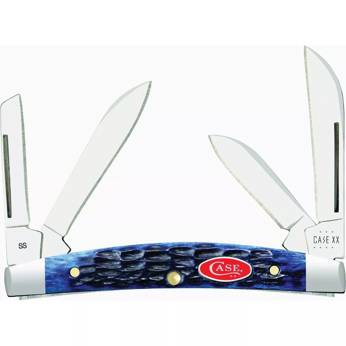 Case Navy Blue Bone Rogers Jig Small Congress Pocket Knife-