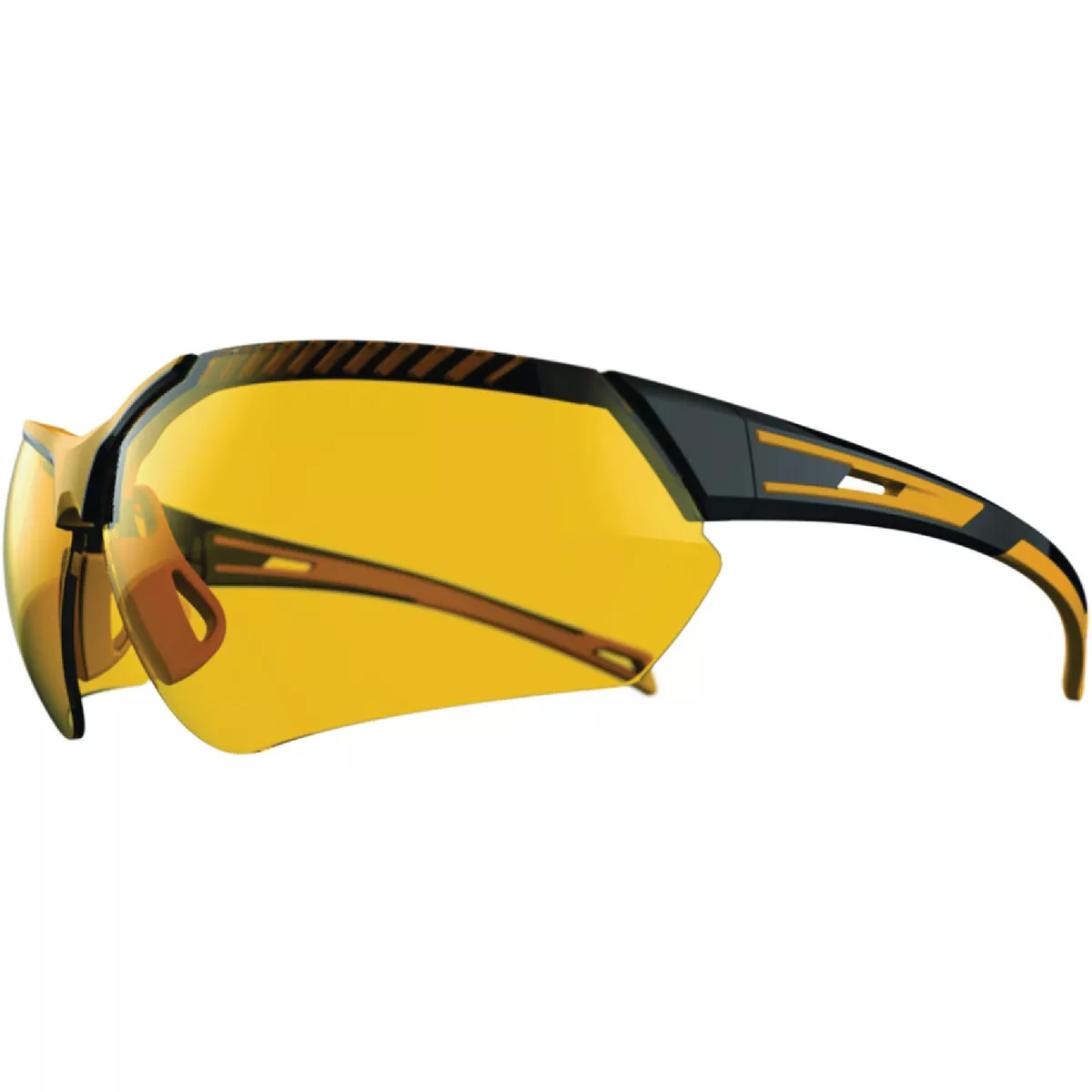 I-Form Helix Black & Yellow Frame Safety Glasses with Yellow Lenses