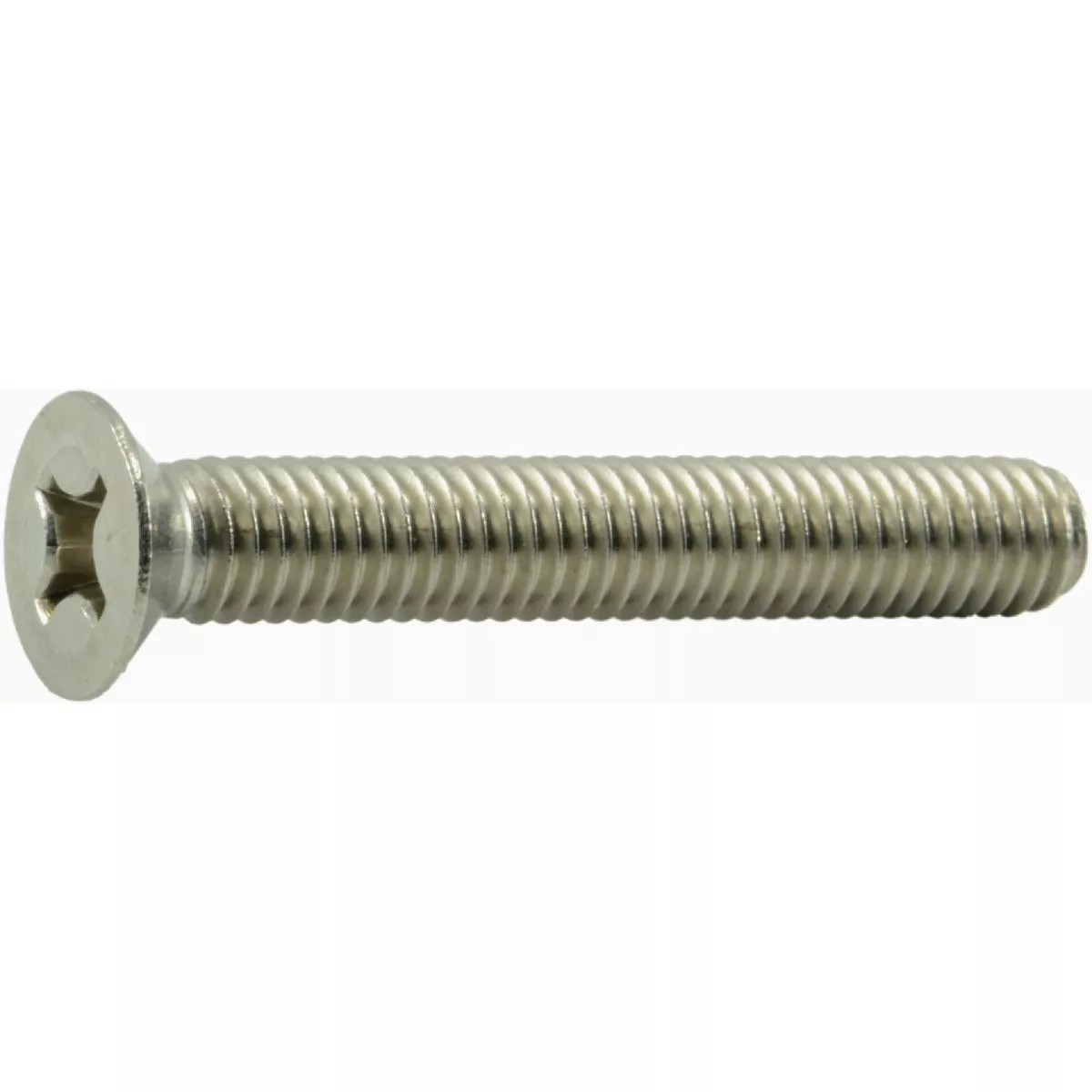 Midwest Fastener 6mm-1.0 x 40mm A2 Stainless Steel Coarse Thread Phillips Flat Head Machine Screws (10 Ct.)
