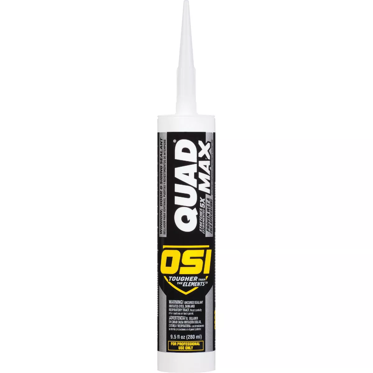 OSI Quad Max Window, Door and Siding Sealant Beige 465, 9.5 fl oz Cartridge