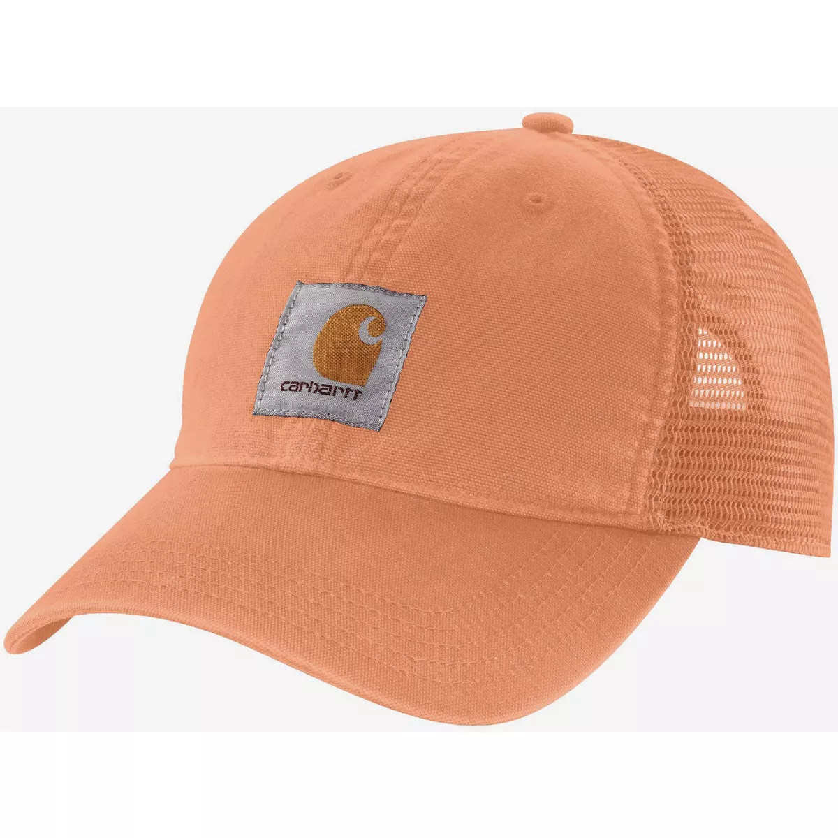 Carhartt Men's Dusty Orange Adjustable Canvas Mesh-Back Cap