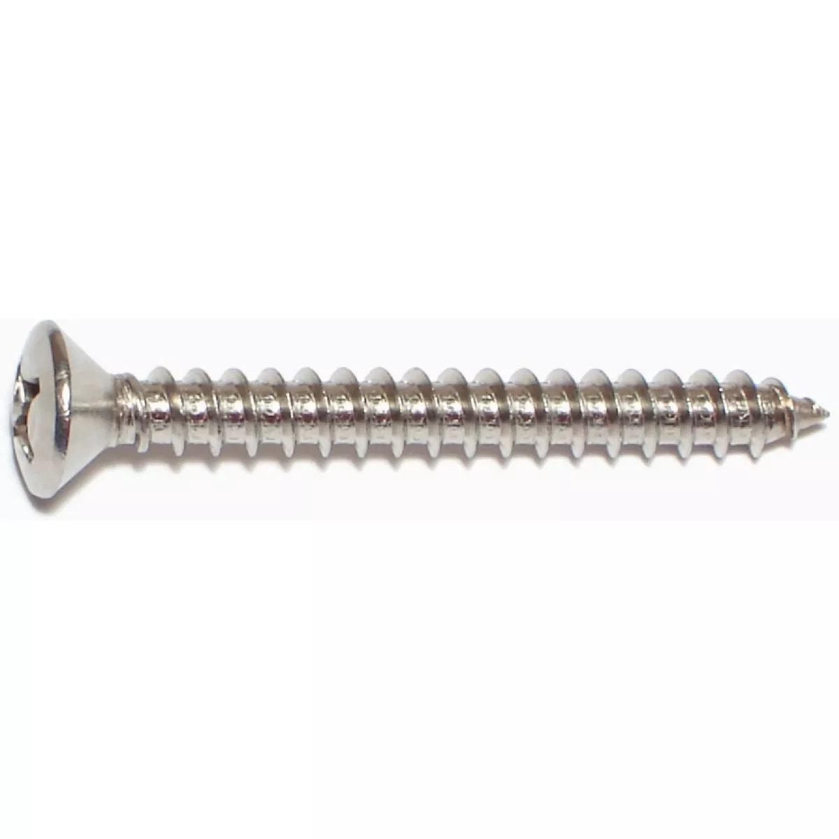Midwest Fastener #12 x 2 In. 18-8 Stainless Steel Phillips Oval Head Sheet Metal Screws (10 Ct.)