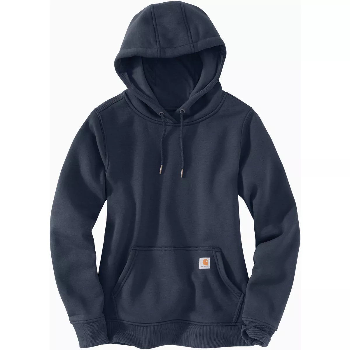 Carhartt Women's Large Regular Navy Midweight Pullover Hooded Sweatshirt, Relaxed Fit