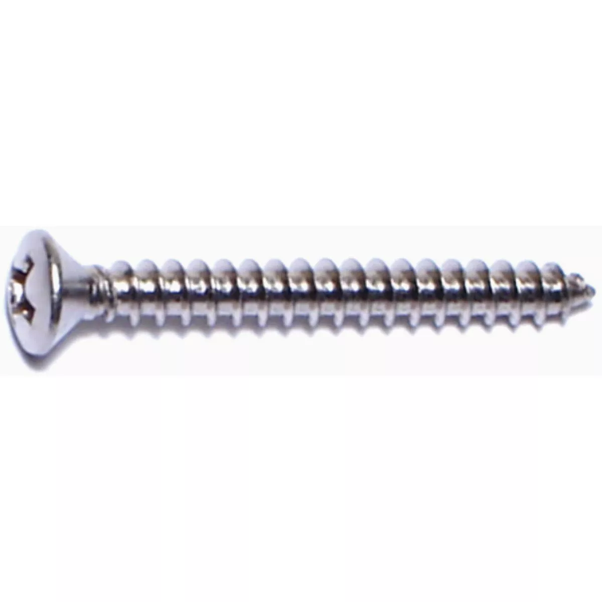 Midwest Fastener #6 x 1-1/4 In. 18-8 Stainless Steel Phillips Oval Head Sheet Metal Screws (100 Ct.)