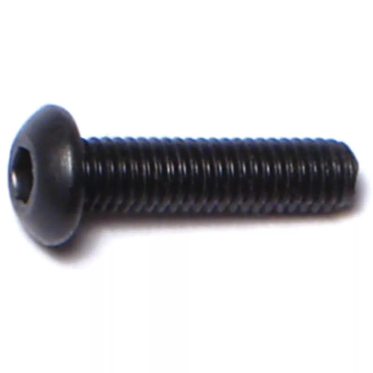 Midwest Fastener 3mm-0.5 x 12mm Black Oxide Class 10.9 Steel Coarse Thread Button Head Hex Socket Cap Screws (15 Ct.)-