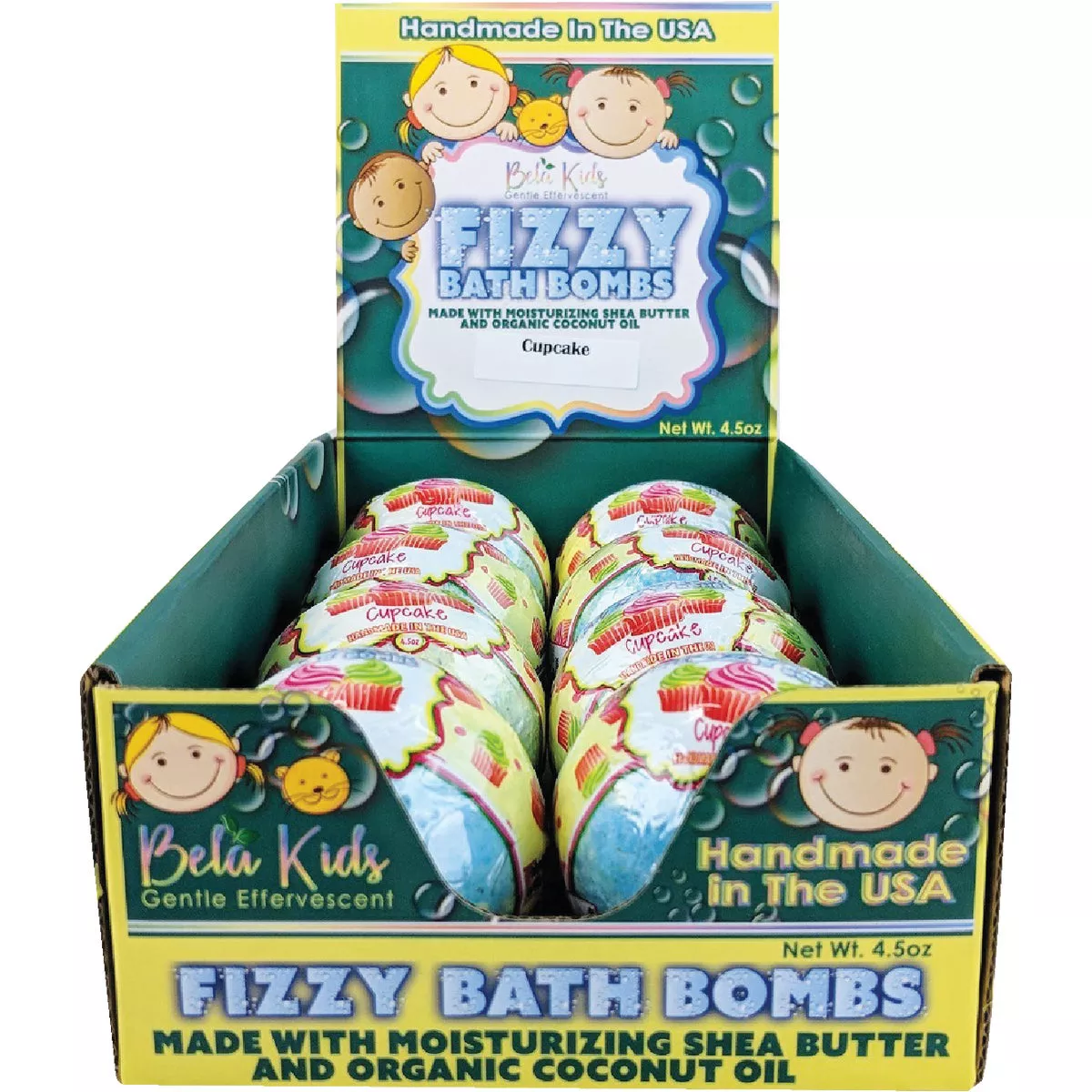 Bela Premium Bath Bombs Cupcake 4.5 Oz. Bubble Bath