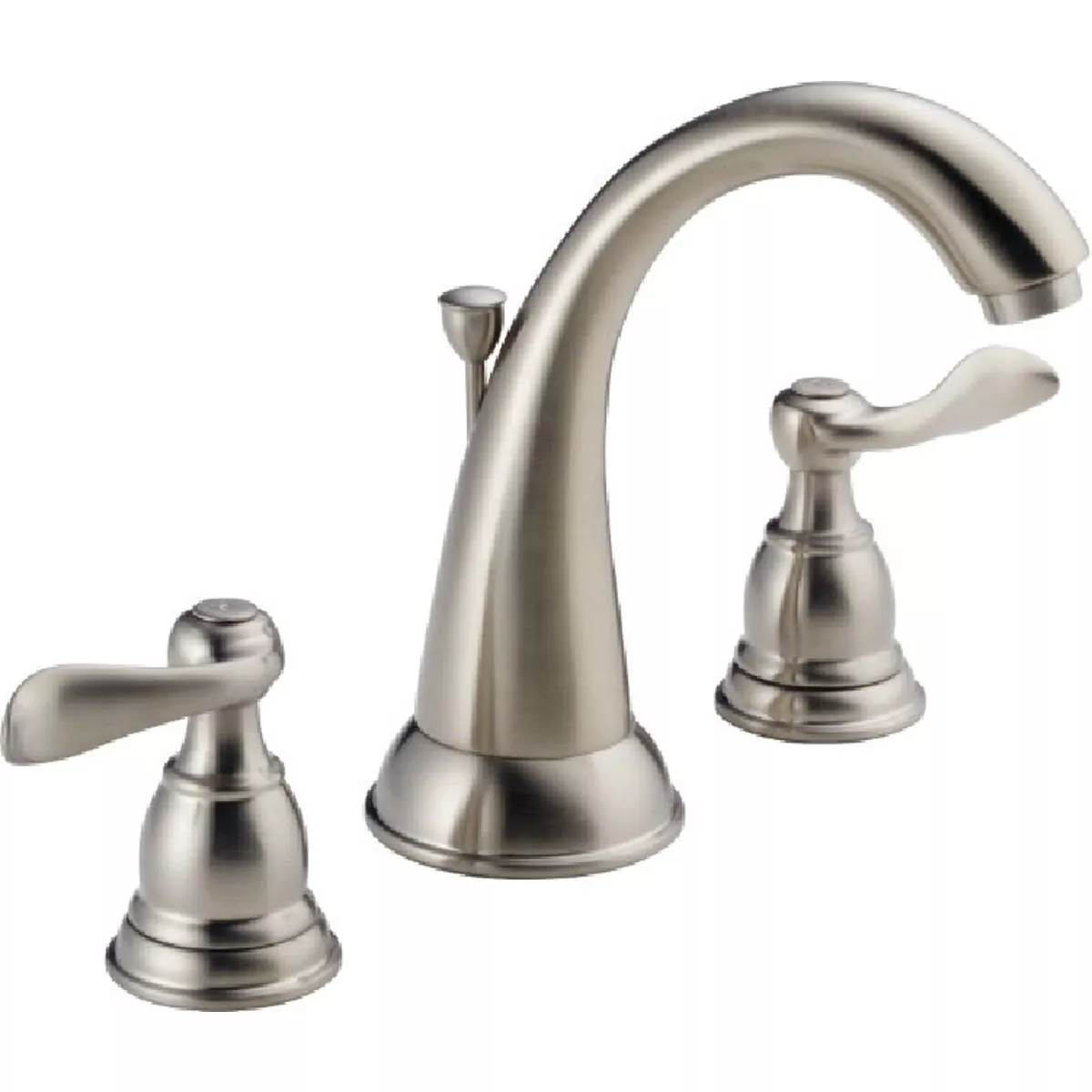 Delta Windemere Stainless 2-Handle Lever 6 to 16 In. Widespread Bathroom Faucet