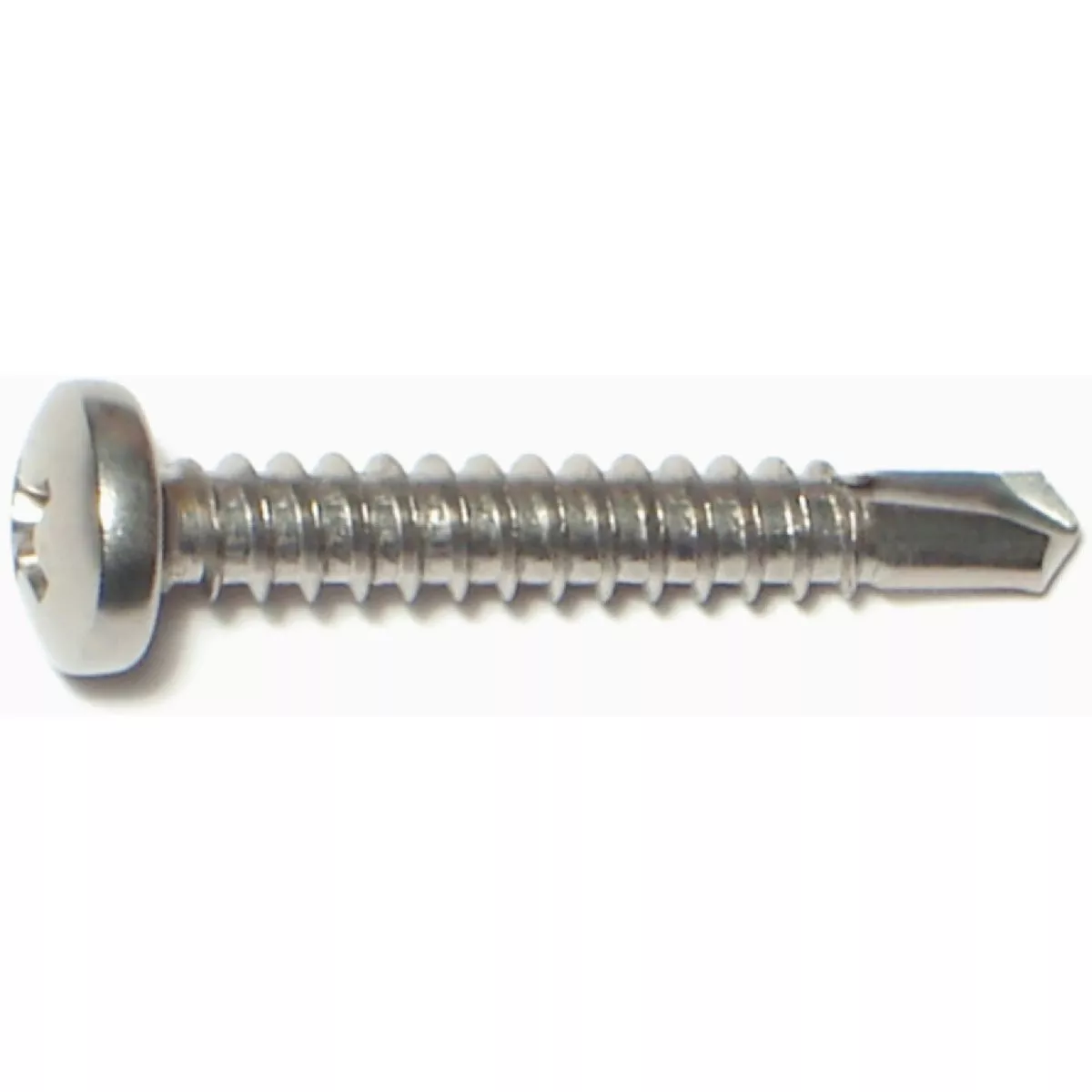 Midwest Fastener #10-16 x 1-1/4 In. 410 Stainless Steel Phillips Pan Head Self-Drilling Screws