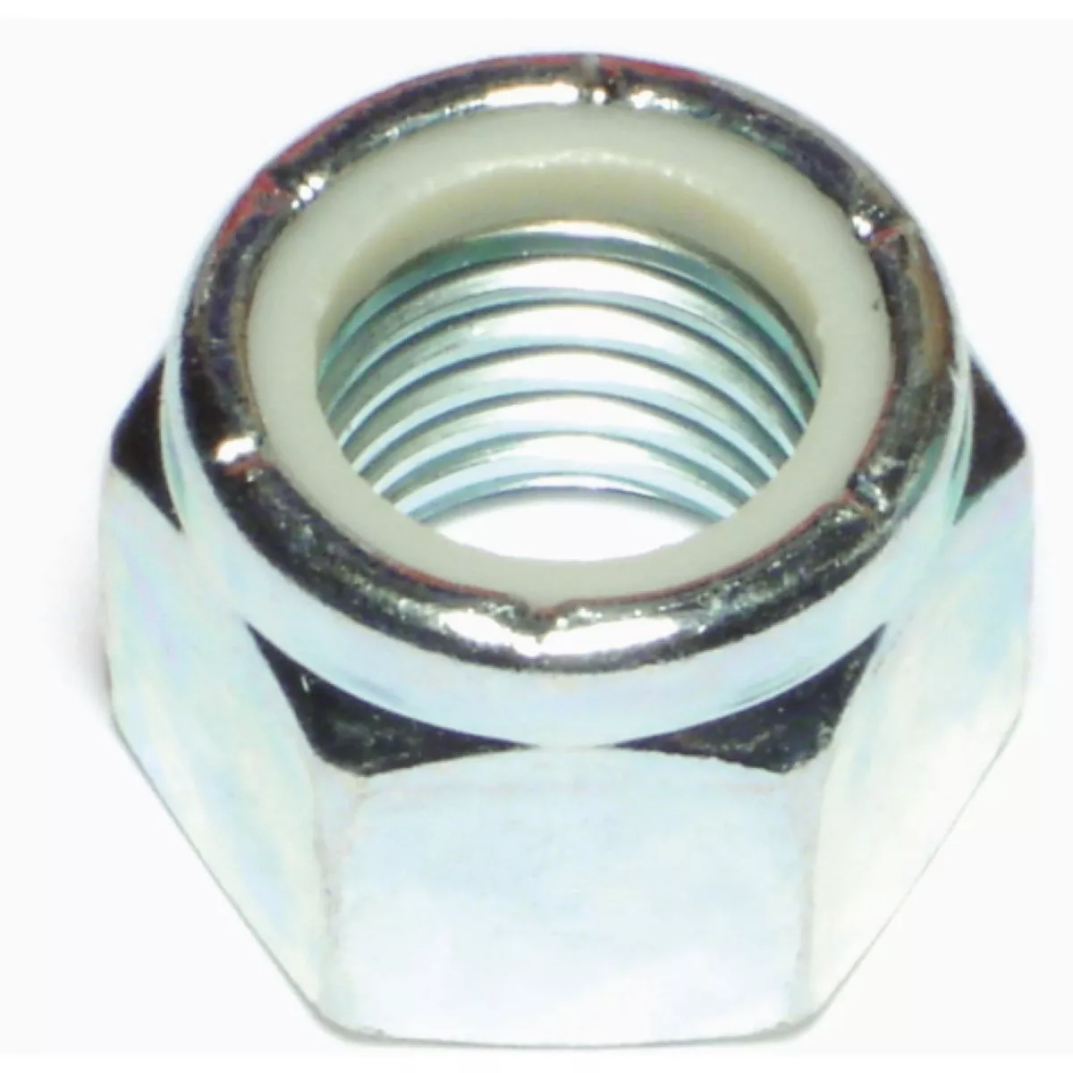 Midwest Fastener 7/8 In.-9 Zinc Plated Grade 2 Steel Coarse Thread Nylon Insert Lock Nuts (15 Ct.)